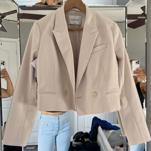 NWT Babaton Ella Blazer in Bone - Picture 4 of 5